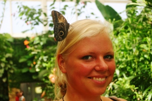 There... is.. a butterfly... on.. my... head... Don't move! Don't move! TAKE A FOTOOOOO!!!